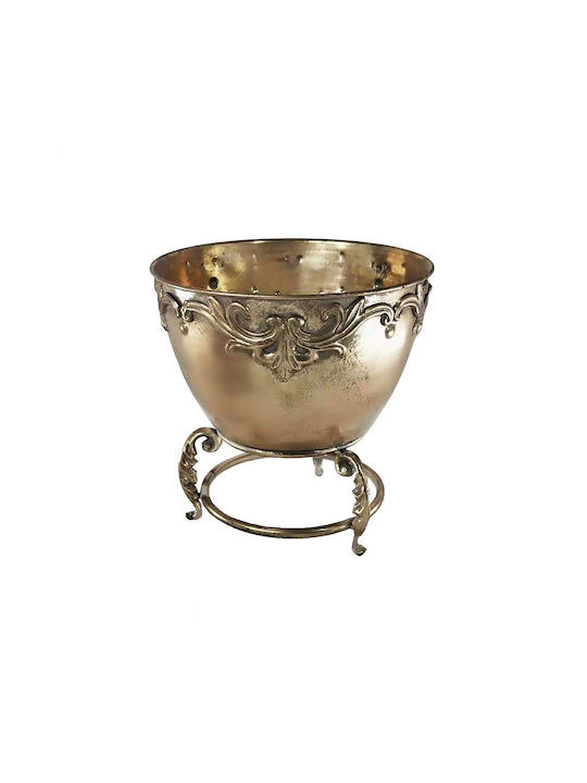 Inart Pflanzentopf Gold 27x27x28cm