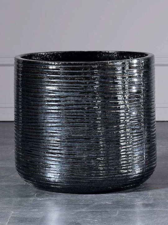 Supergreens Übertopf Keramik Silber 37x37x34εκ.