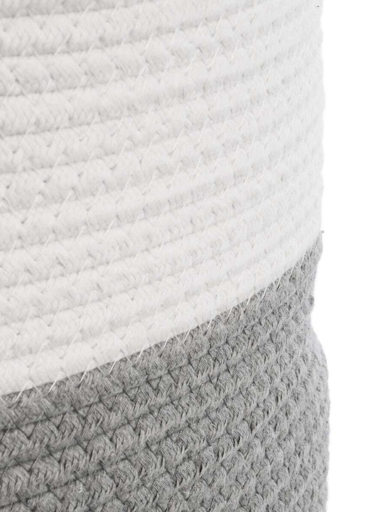 GloboStar Kastellorizo Planter Fabric Gray with Stand 35x35x40cm.