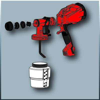 Einhell TC-SY 500 P Electric Paint Spray Gun 500W with 1lt Container 4260010