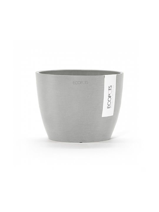 Ecopots Stockholm Саксия Пластмаса Бял 16x16x12.5εκ.