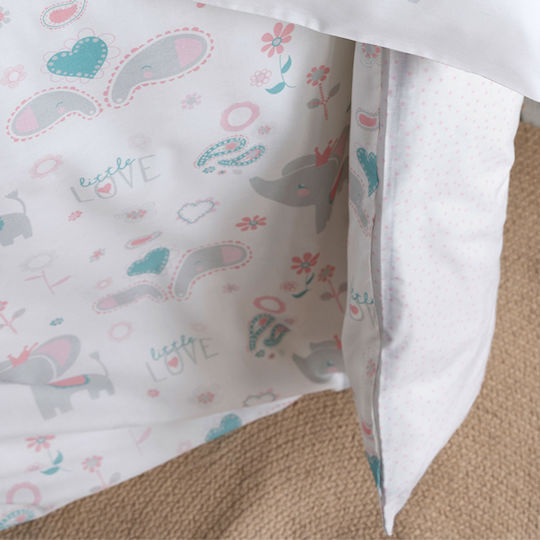 Nima Little Love Baby Quilt Baumwolle Weiß 100x140cm