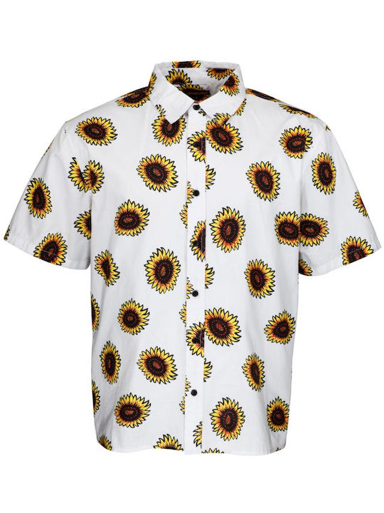 Cu mânecă scurtă Cămașă Floral Multicolor