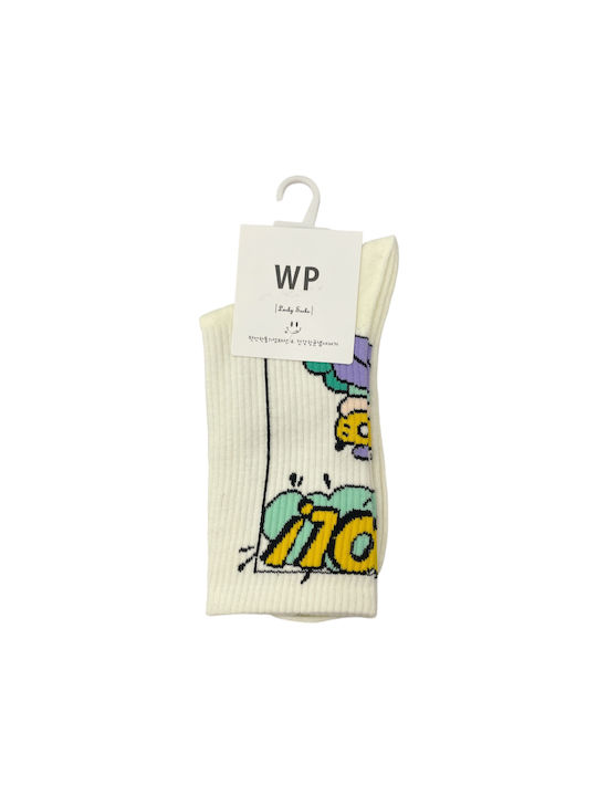 WP Socks with Design White