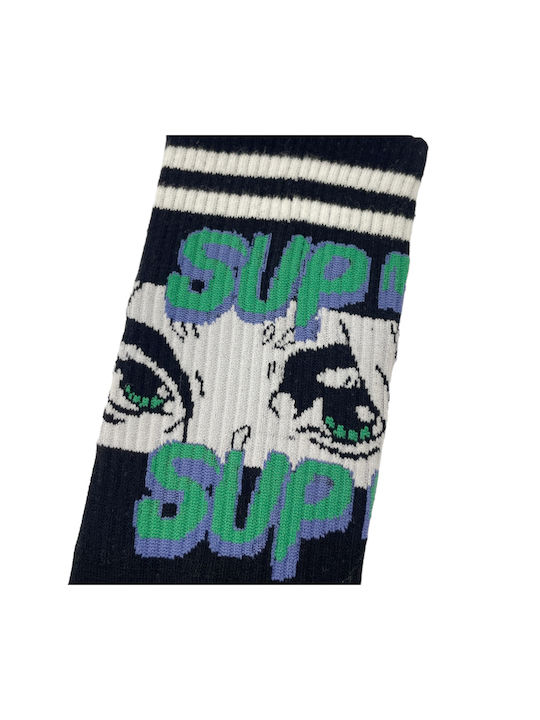 WP Patterned Socks Black