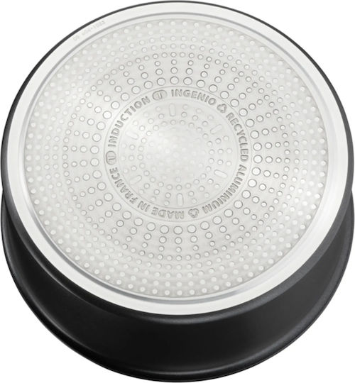 Tefal Ingenio Eco Resist Aluminum Pots Set Black With Non-Stick Interior Coating 3 Pieces