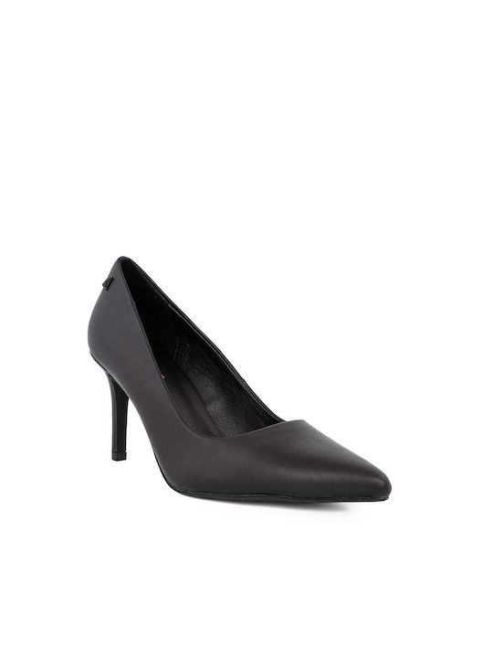 Mexx Leder Pumps mit hohem Absatz Schwarz