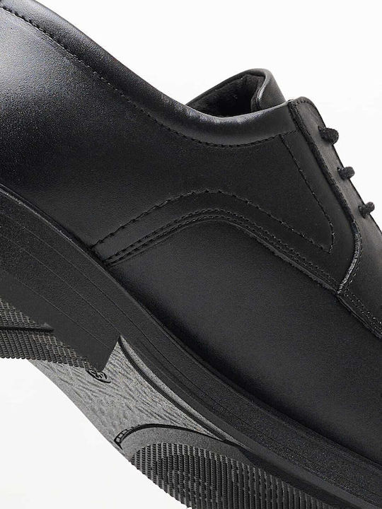 Leder Herren Freizeitschuhe Schwarz