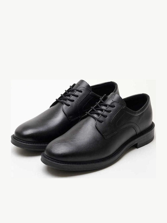 Leder Herren Freizeitschuhe Schwarz