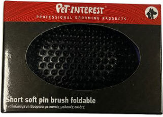 Pet Interest Foldable Short Soft Pin Brush Βούρτσα για Κοντότριχους Σκύλους για Περιποίηση Τριχώματος