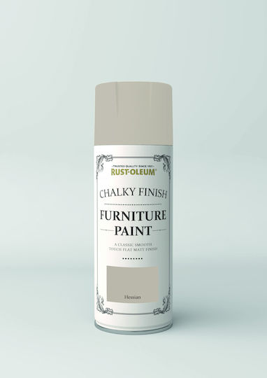 Rust-Oleum Chalky Finish Furniture Paint Spray Κιμωλίας Hessian Hessian Μπεζ 400ml