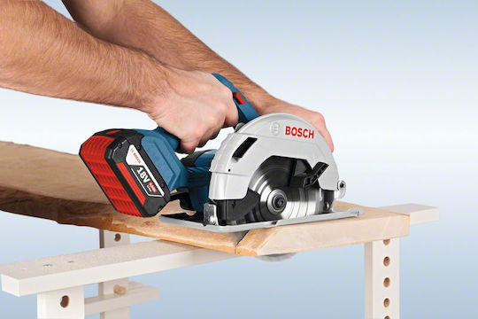 Bosch GKS 18V-57 G Professional Δισκοπρίονο 18V Solo με Σύστημα Αναρρόφησης
