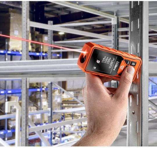 Neo Tools Μέτρο Laser 75-201 με Εύρος Μέτρησης 0.2m-60m