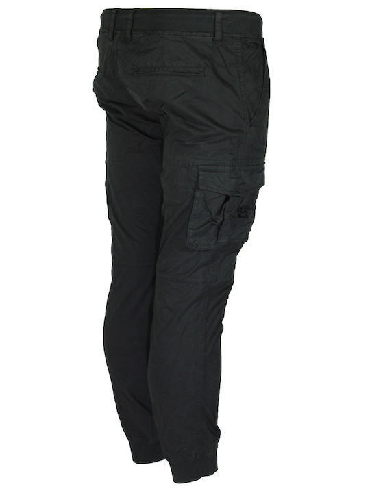 Frank Tailor Men's Trousers Cargo Black