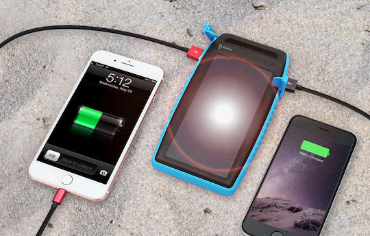 Bigblue SL-CP001A Solar Power Bank 10000mAh mit 2 USB-A Anschlüssen Schwarz