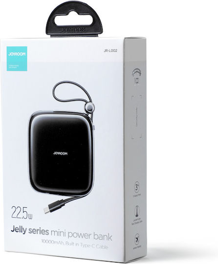 Joyroom Jelly Series JR-L002 Power Bank 10000mAh 22.5W с USB-C порт Черен
