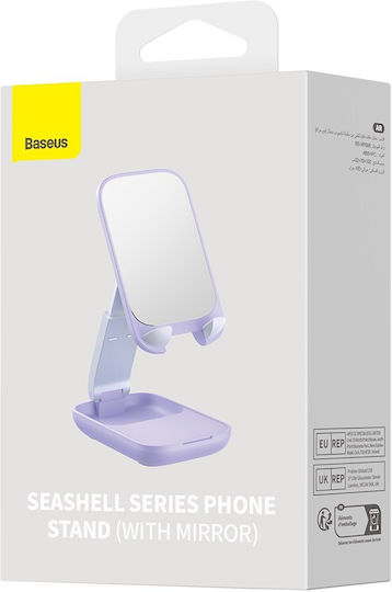 Baseus Seashell Desk Stand for Mobile Phone in Purple Colour