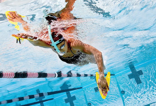 Finis Freestyler Hand Paddles Mânuși de înot Palme de înot Galbene