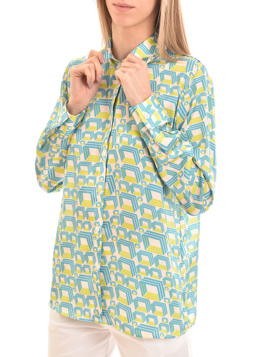 Women's Satin Long Sleeve Shirt