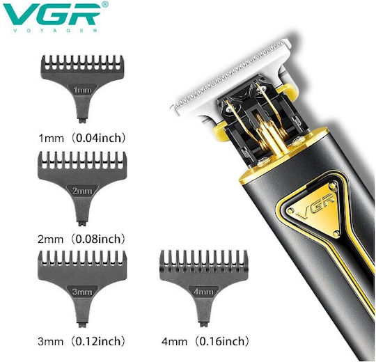 VGR Professionell Wiederaufladbar Haarschneidemaschine Schwarz V-009