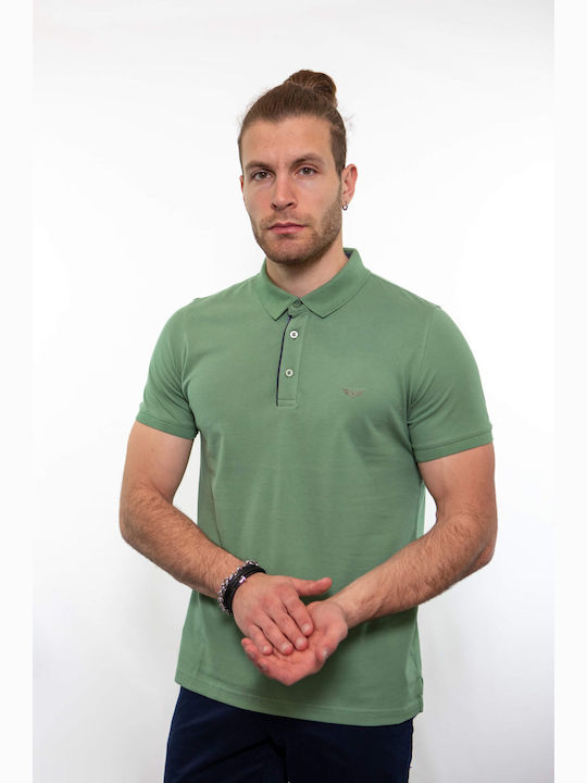 Side Effect Herren Kurzarmshirt Polo Grün