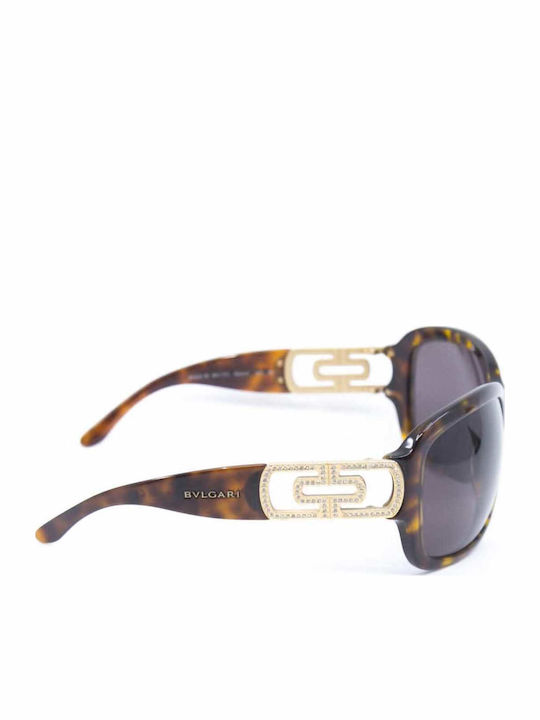 Bvlgari Damen Sonnenbrille mit Braun Schildkröte Gestell und Gray Linse 8022-B 85173