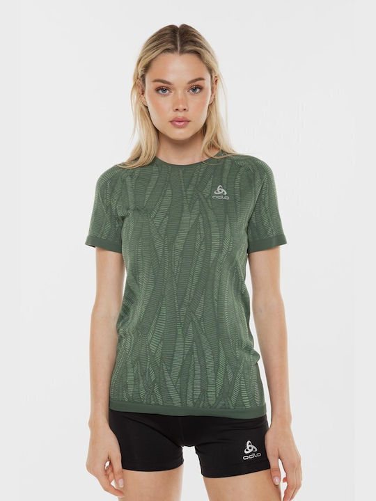 Odlo Women's Athletic T-shirt Green