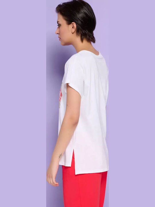 Γυναικείο T-shirt Λευκό