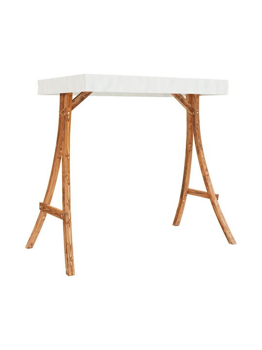 Garten- Und Veranda- Schaukeln Polyrattansessel mit Gestell Hölzernes Braune Traglast bis 110kg 175x101x161.5cm