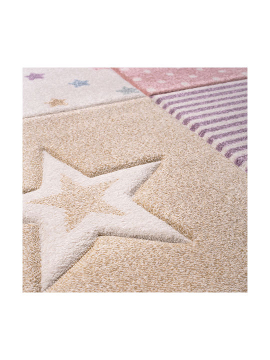 Viokarpet Kinder Teppich Sterne Mehrfarbig 160x230cm