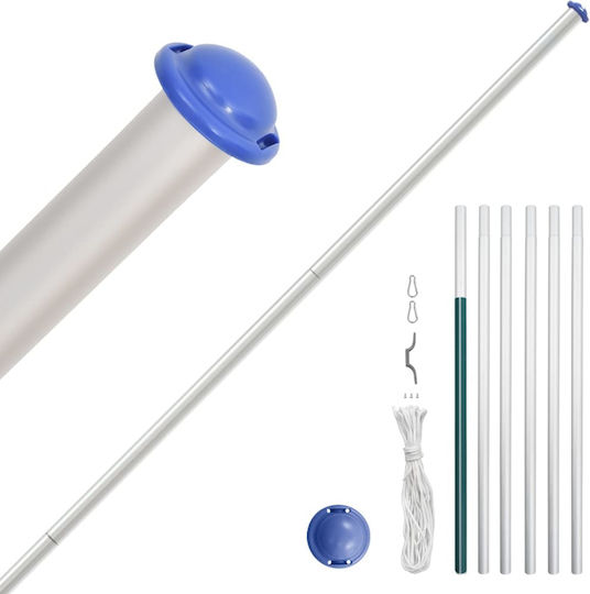 Flagge von Kroatien Polyester mit einem Einsatz 6,23 m. aus Aluminium