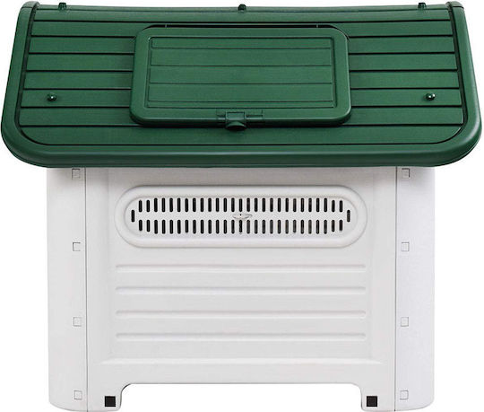 Vesta Tall Dog House Dog House Plastic Outdoor Green 72x87x75.5cm
