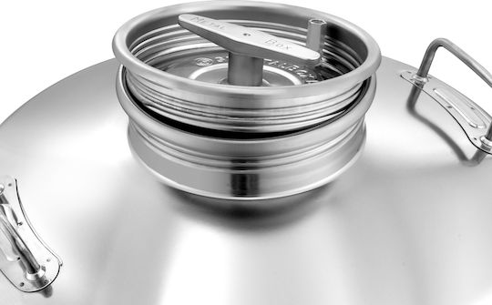 Metal Box Δοχείο Inox Ανοικτού Τύπου Επίπεδο 100lt 46B180-100