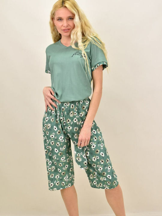 Potre Summer Women's Pyjama Set Green