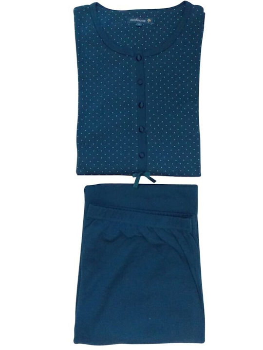 Noidinotte Set Winter Women's Pajamas Blue