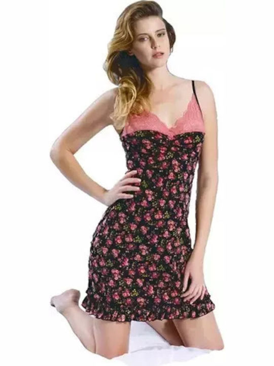 Berrak Summer Women's Nightdress Black