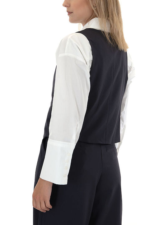 Women's Vest Blue Black