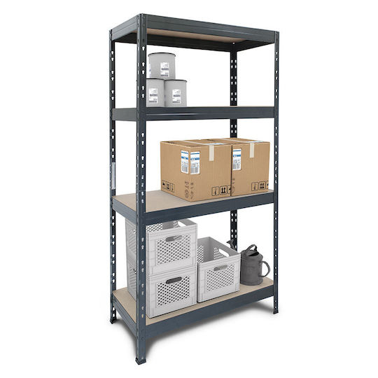 AR Shelving Dexion Shelf Galvanized 75x35x180cm With 4 Shelves Total Load Capacity 700kg