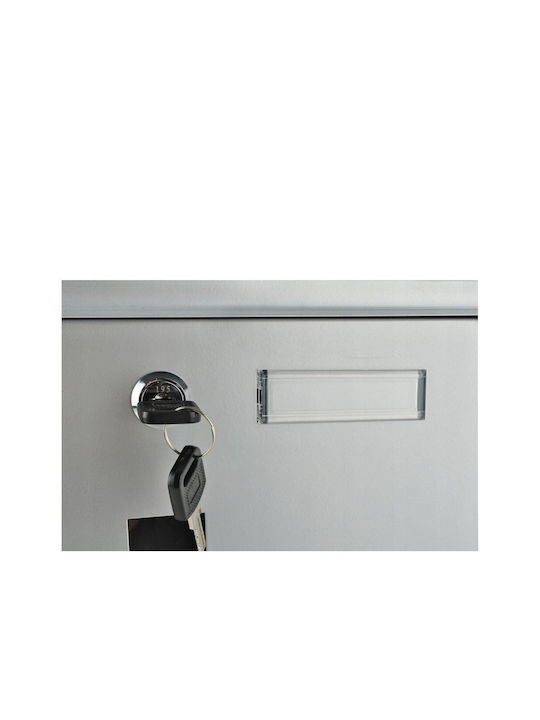 Malatec Outdoor Mailbox Inox in Silver Color 30.7x10x34cm