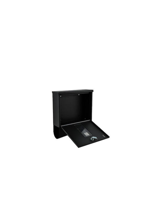 Malatec Cutie Poștală pentru Exterior Metalic în Culoarea Negru 30.7x10x34cm