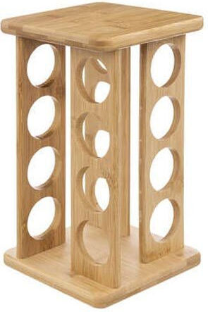 5Five Wooden Tabletop Rotating Spice Rack Brown 17pcs