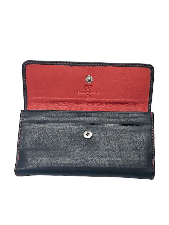 Large Leather Women's Wallet Classic Black
