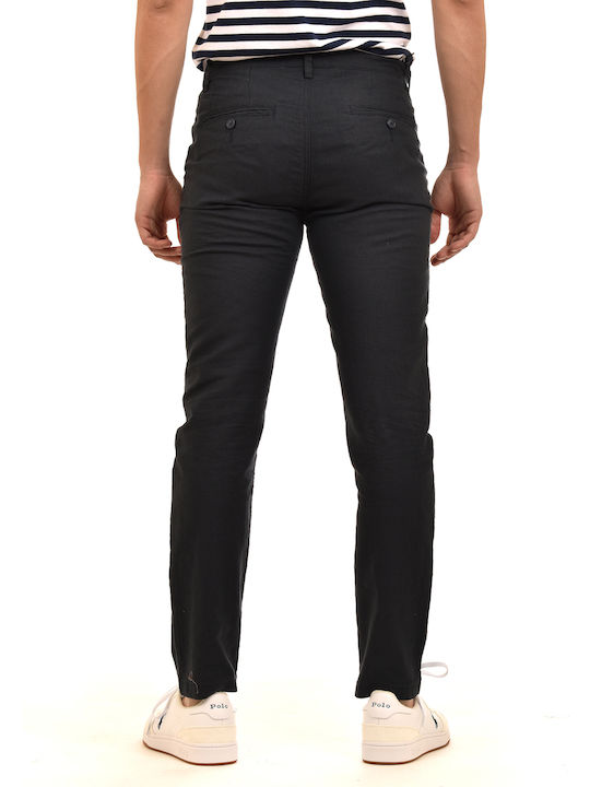 Ανδρικό Παντελόνι Chino Regular Fit Navy Μπλε