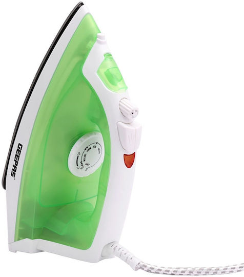 Geepas GSI7783 Steam Iron 1600W with Ceramic Plate and Continuous Steam Supply 25g/min