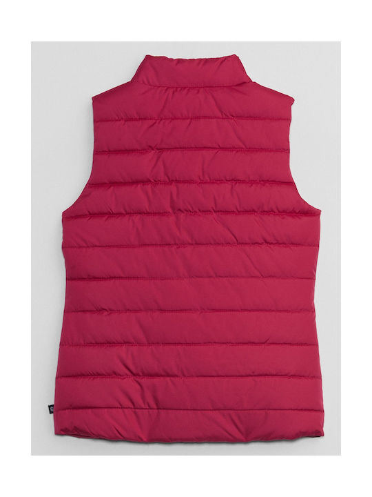 GAP Waterproof Girls Quilted Coat Red Sleeveless