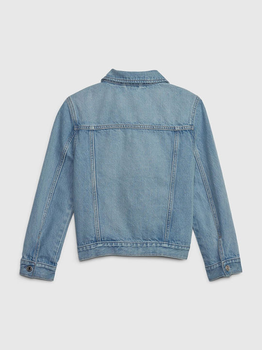 Kinder Jeansjacke Kurz Blau Icon