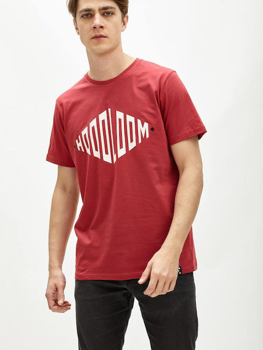 HoodLoom Men's Short Sleeve T-shirt Red