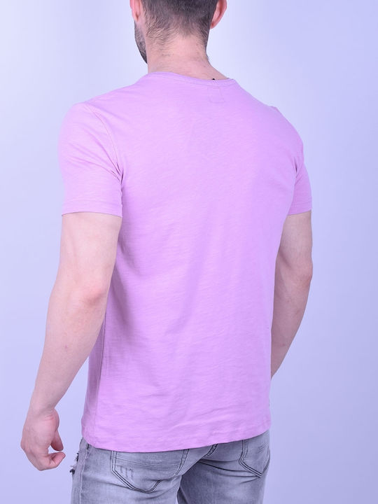 Clever Men's Short Sleeve T-shirt Purple