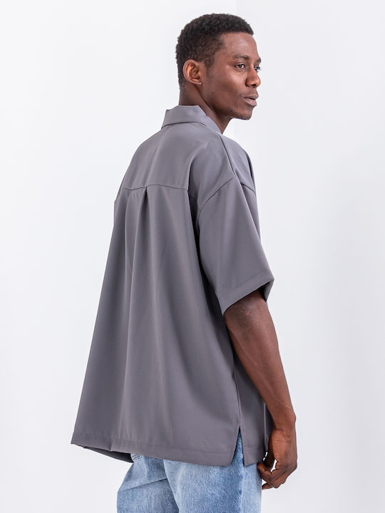 Polo Herrenbluse Kurzarm Graue