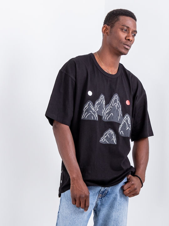 T-shirt Μαύρο